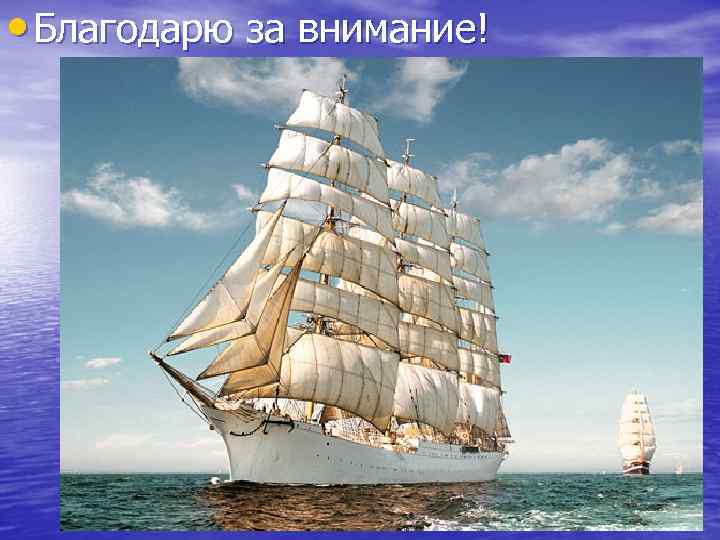  • Благодарю за внимание! 