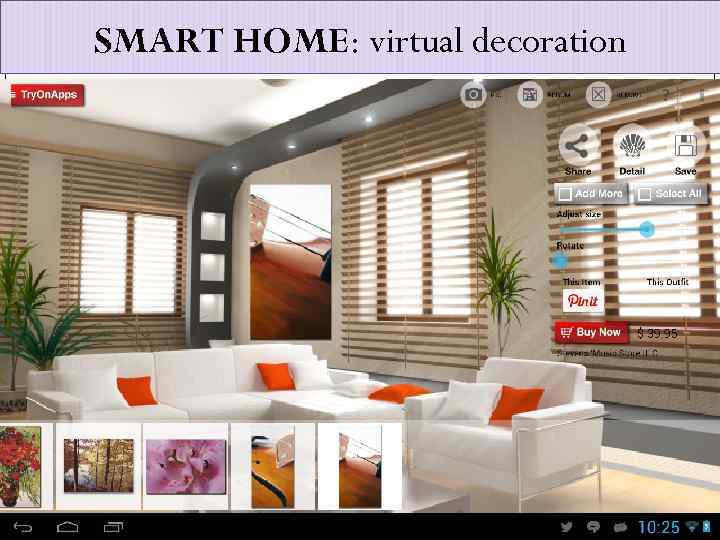 SMART HOME: virtual decoration 