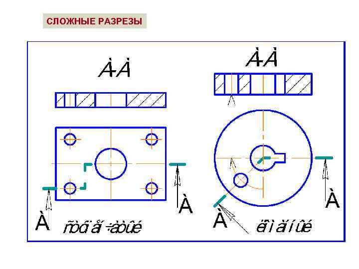 Сложный разрез в компасе на чертеже