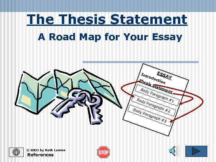 The Thesis Statement A Road Map for Your Essay Int r The s odu