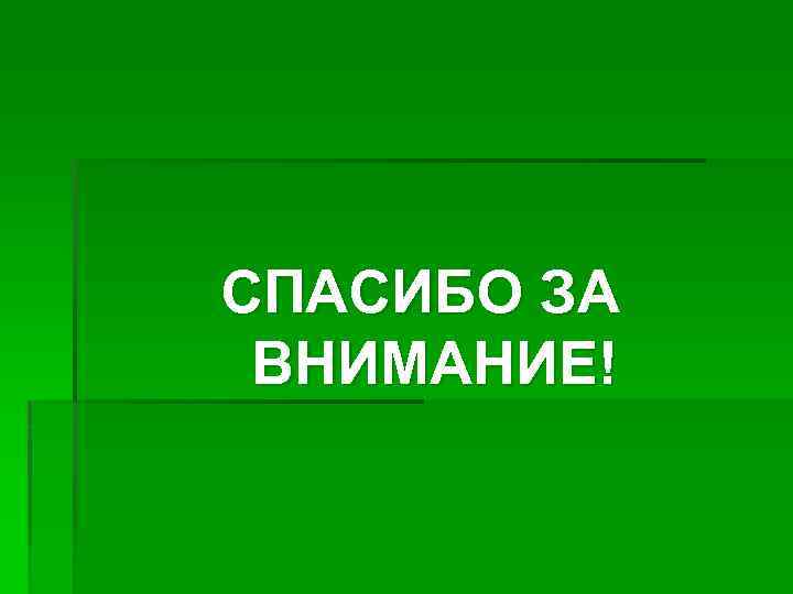 СПАСИБО ЗА ВНИМАНИЕ! 