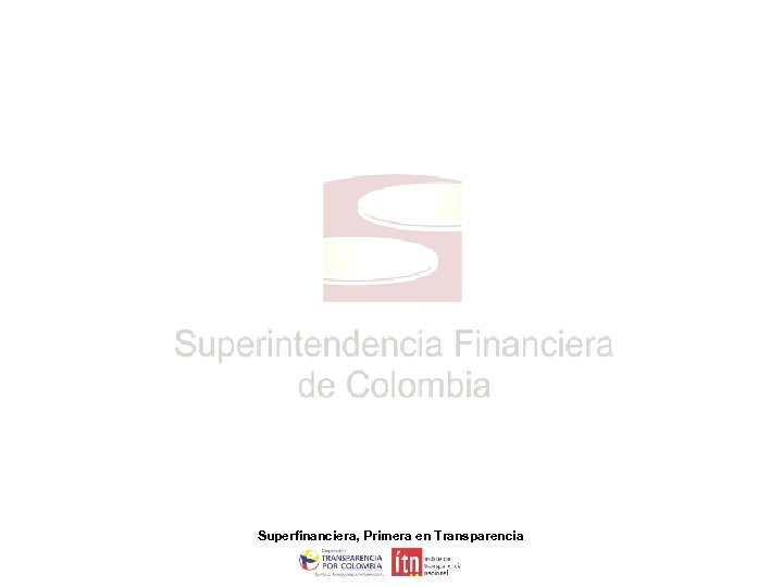 Superfinanciera, Primera en Transparencia 