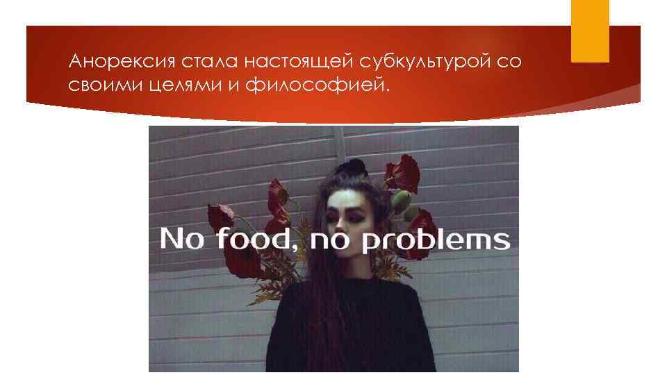 Анорексия стала настоящей субкультурой со своими целями и философией. 