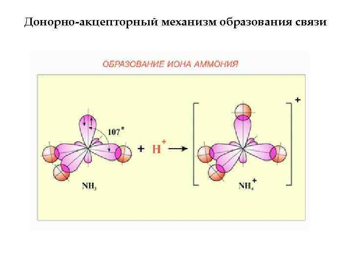 Донорно-акцепторный механизм образования связи 