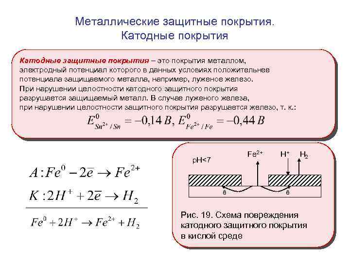 Катодный процесс железа