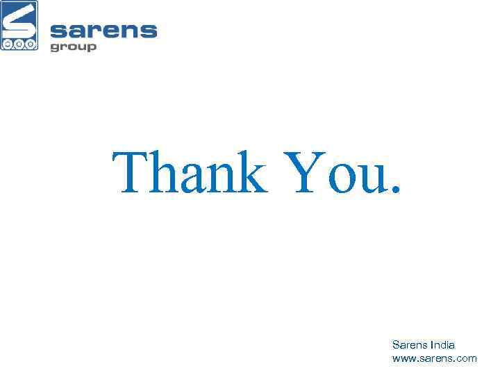 Key Points to Remember! Thank You. Sarens India www. sarens. com 