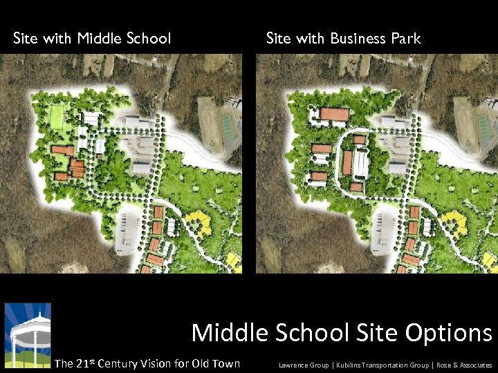 Site with Middle School Site with Business Park Middle School Site Options The 21