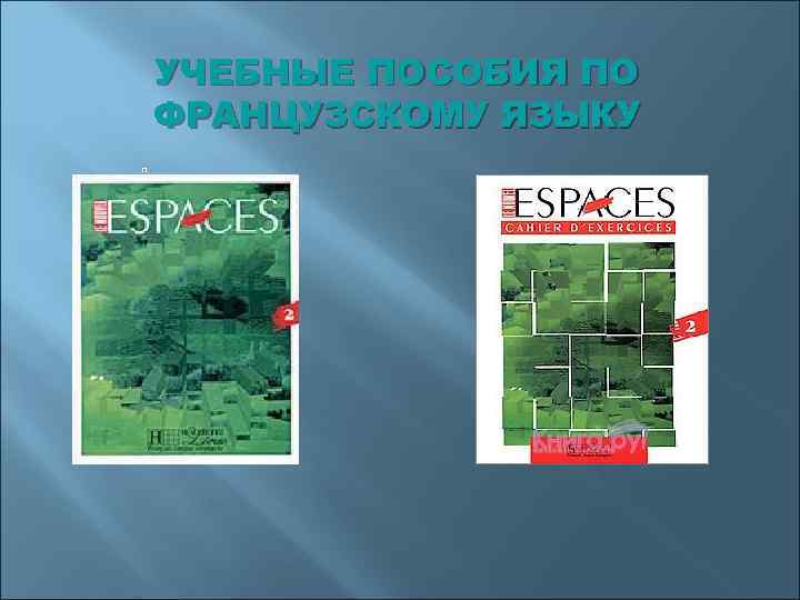 УЧЕБНЫЕ ПОСОБИЯ ПО ФРАНЦУЗСКОМУ ЯЗЫКУ 