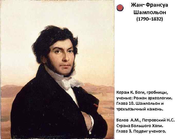 Жан‑Франсуа Шампольон (1790– 1832) Керам К. Боги, гробницы, ученые: Роман археологии. Глава 10. Шампольон