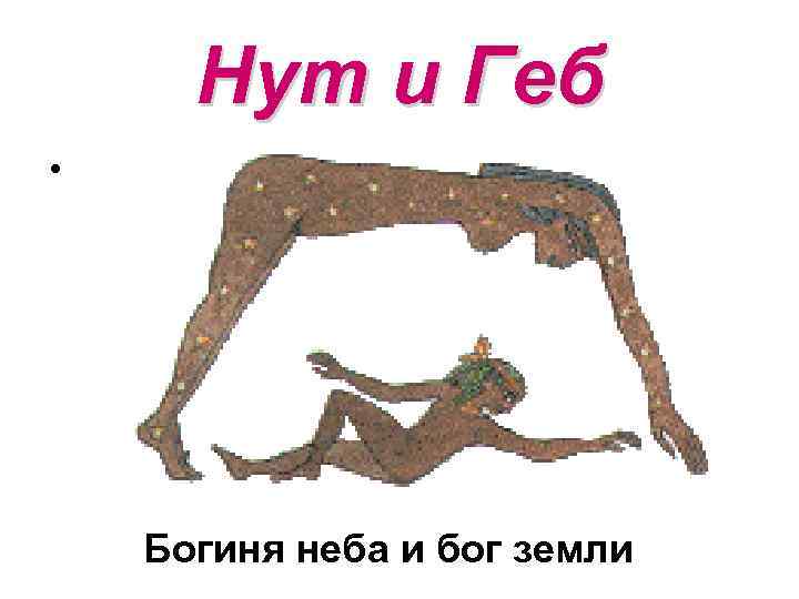 Нут и Геб • Богиня неба и бог земли 