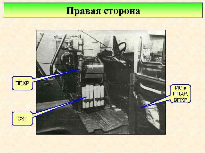 Правая сторона ППХР СХТ ИС к ППХР, ВПХР 