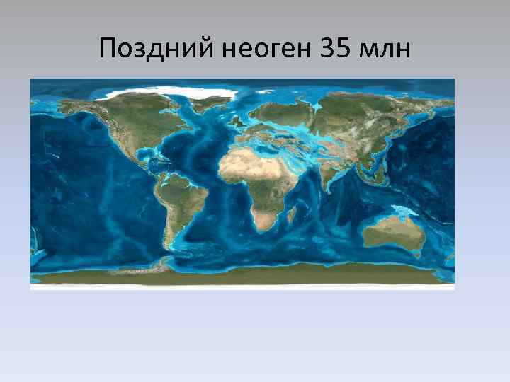 Поздний неоген 35 млн 