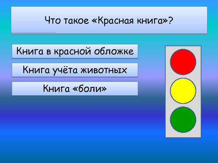 Что такое «Красная книга» ? Книга в красной обложке Книга учёта животных Книга «боли»