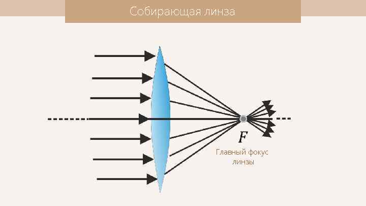 Собирающая линза Главный фокус линзы 