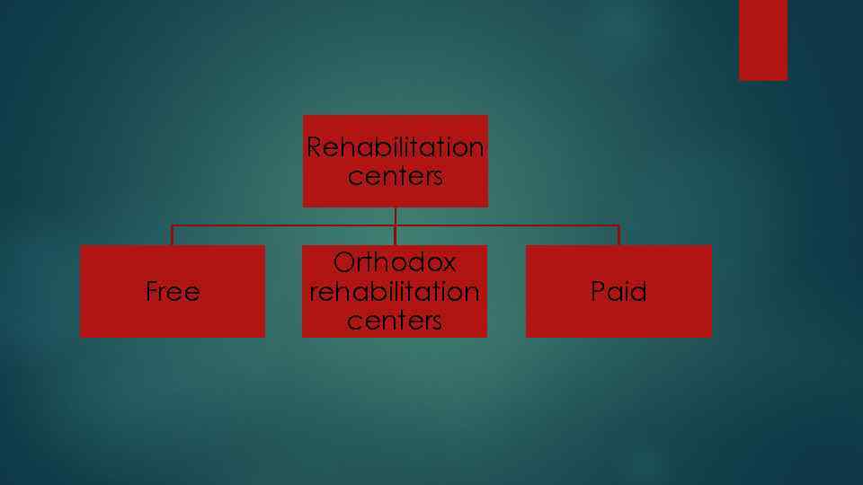 Rehabilitation centers Free Orthodox rehabilitation centers Paid 