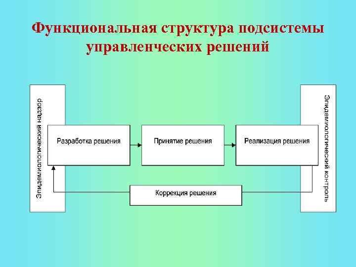 Функциональная структура подсистемы управленческих решений 