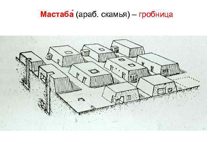 Мастаба (араб. скамья) – гробница 