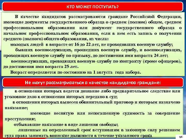 КТО МОЖЕТ ПОСТУПАТЬ? В качестве кандидатов рассматриваются граждане Российской Федерации, имеющие документы государственного образца