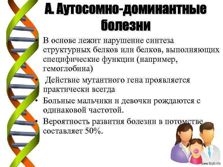  • В основе лежит нарушение синтеза структурных белков или белков, выполняющих специфические функции