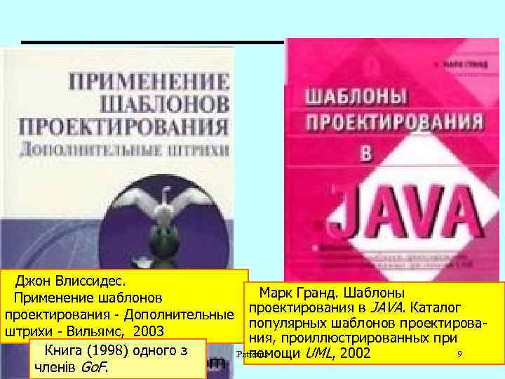 Джон Влиссидес. Марк Гранд. Шаблоны Применение шаблонов проектирования в JAVA. Каталог проектирования - Дополнительные