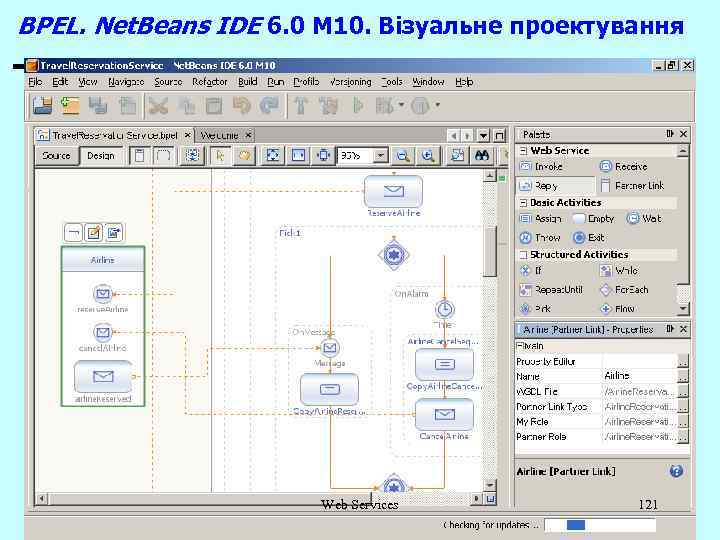 BPEL. Net. Beans IDE 6. 0 M 10. Візуальне проектування Web Services 121 