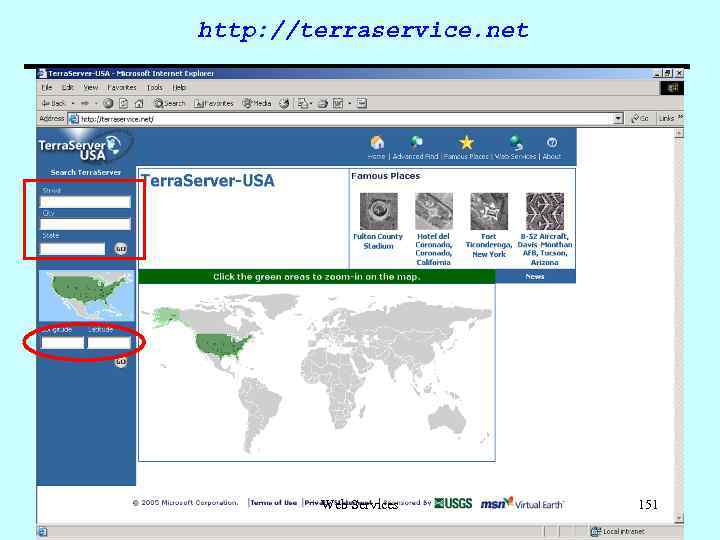 http: //terraservice. net Web Services 151 