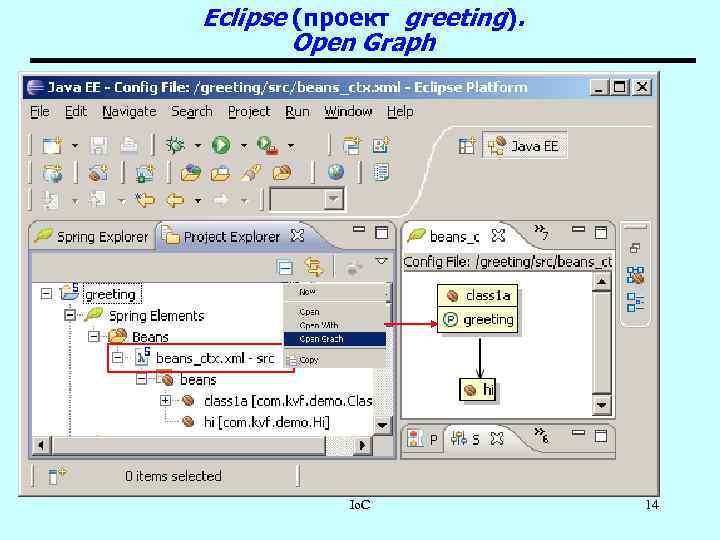 Eclipse (проект greeting). Open Graph Io. C 14 