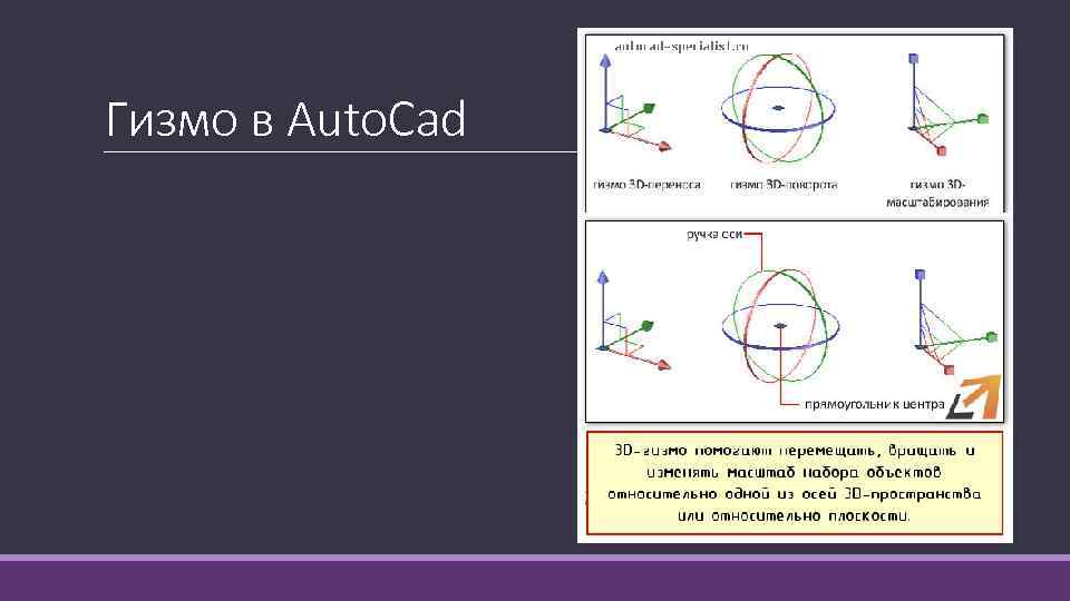 Гизмо в Auto. Cad 