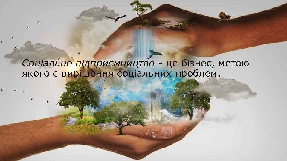 Соціальне підприємництво - це бізнес, метою якого є вирішення соціальних проблем. 