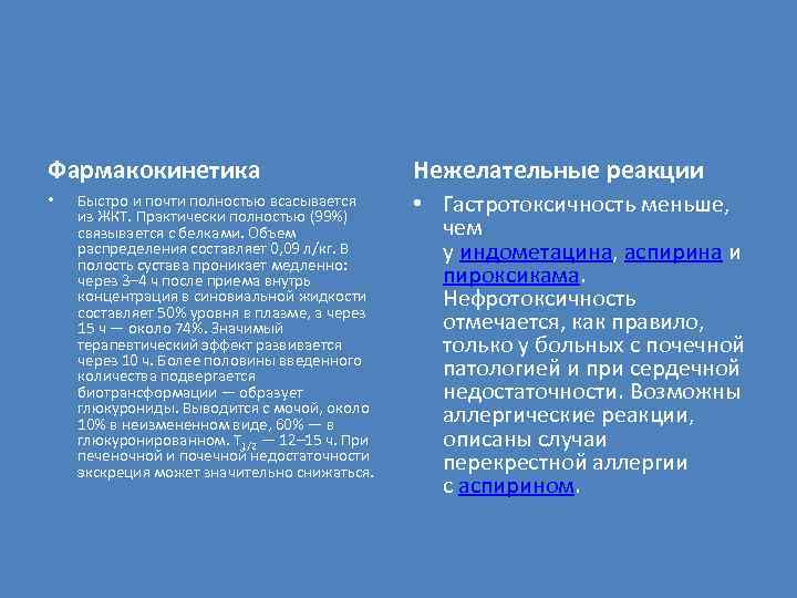Фармакокинетика • Быстро и почти полностью всасывается из ЖКТ. Практически полностью (99%) связывается с