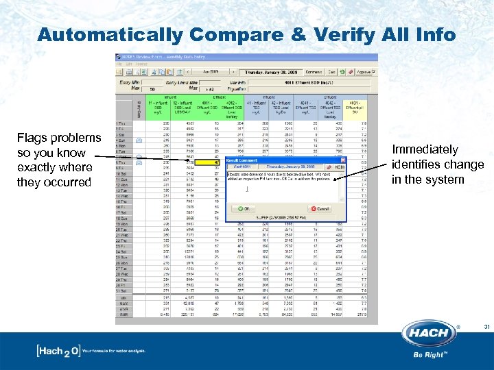 Automatically Compare & Verify All Info Flags problems so you know exactly where they