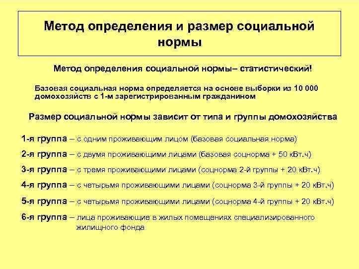 Метод определения и размер социальной нормы Метод определения социальной нормы– статистический! Базовая социальная норма