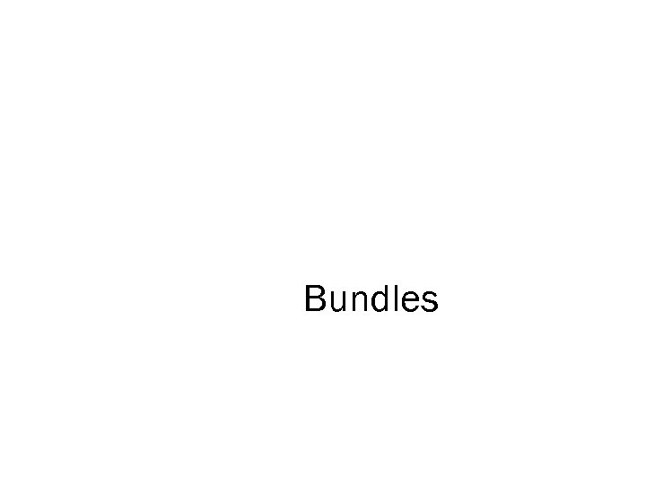 Bundles 