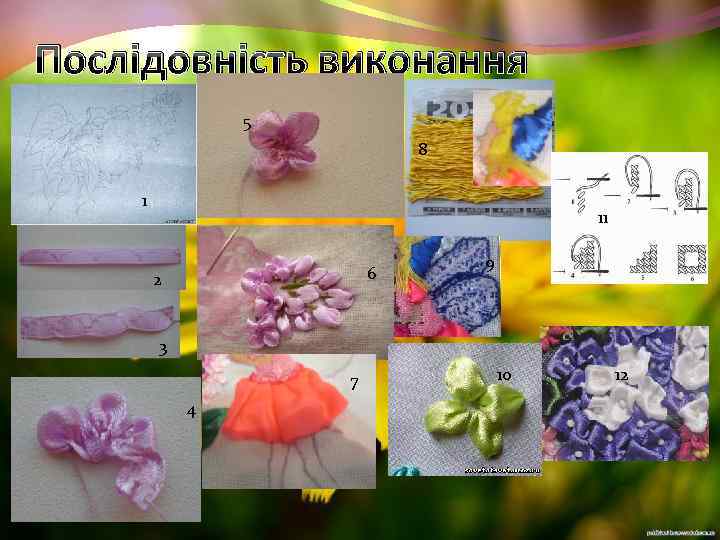 Послідовність виконання 5 8 1 11 6 2 9 3 7 4 10 12