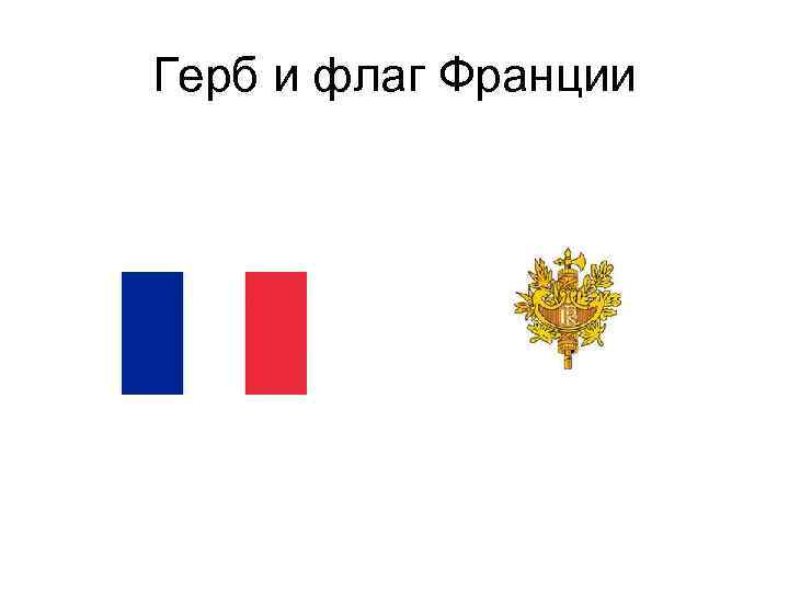 Герб и флаг Франции 