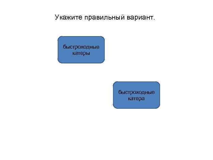 Укажите правильный вариант. быстроходные катеры быстроходные катера 