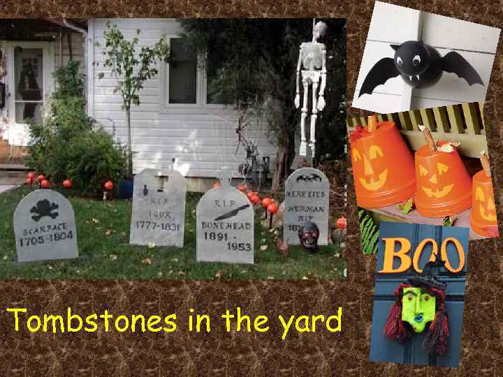 Tombstones in the yard 