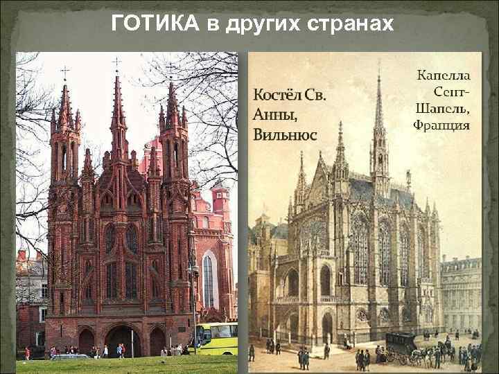  ГОТИКА в других странах 