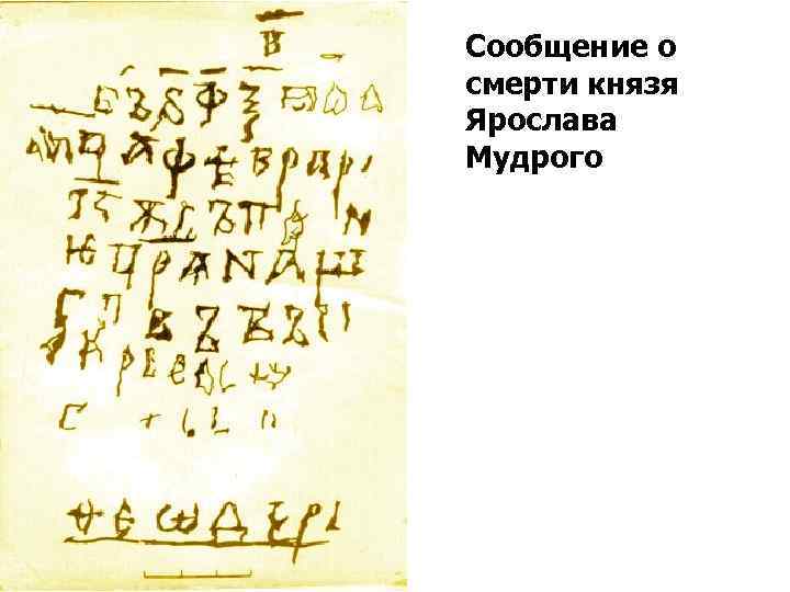Сообщение о смерти князя Ярослава Мудрого 