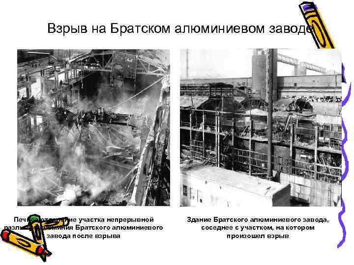 Взрыв на Братском алюминиевом заводе Печное отделение участка непрерывной разливки алюминия Братского алюминиевого завода