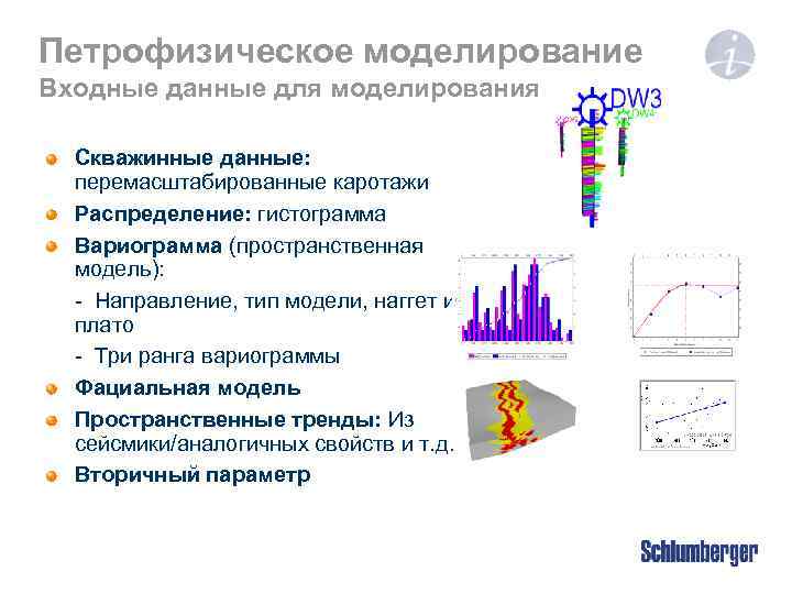 Различные распределения. Петрофизическая модель месторождения. Петрофизическое моделирование. Моделирование входные данные. Вариограммный анализ в геологическом моделировании.