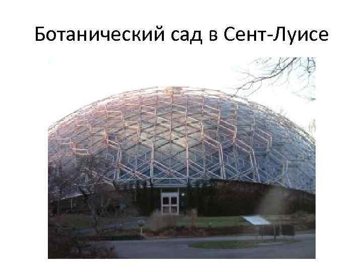 Ботанический сад в Сент-Луисе 