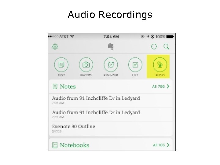 Audio Recordings 
