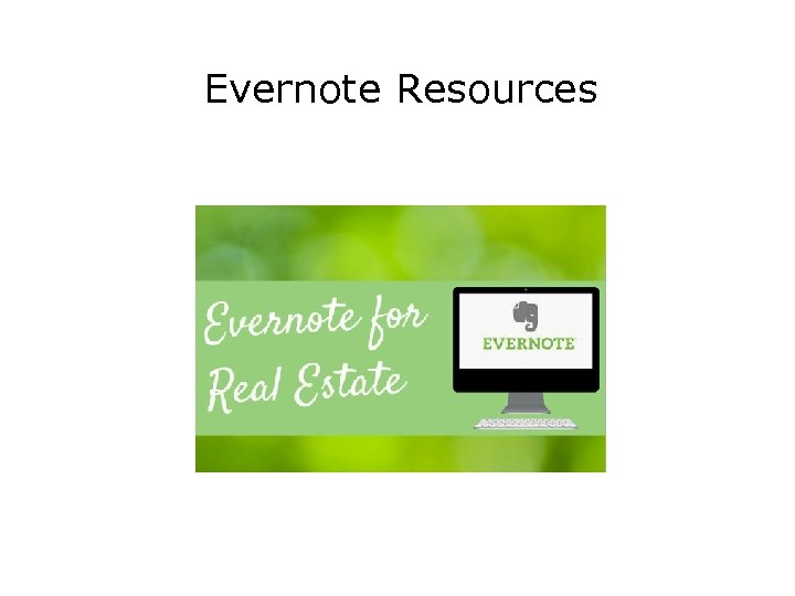 Evernote Resources 