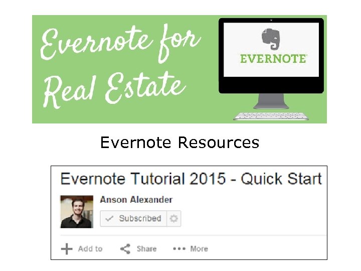 Evernote Resources 
