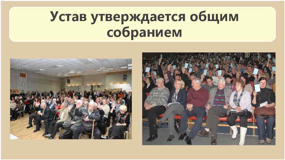 Устав утверждается общим собранием 