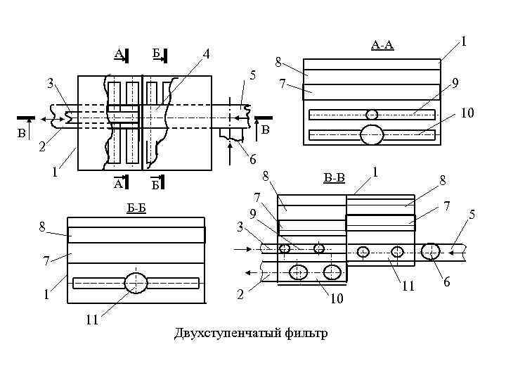 А Б 1 A-A 4 8 5 3 7 9 10 B В 2