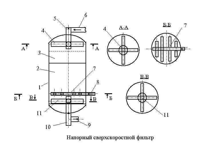 5 6 4 4 A A 3 2 7 B-B 8 1 Б Б-Б