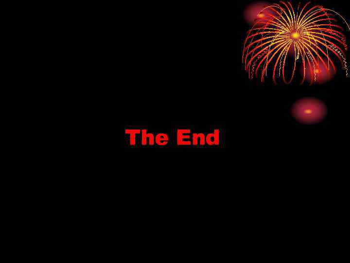 The End 