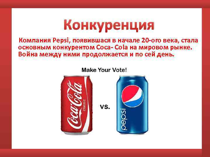 Кола слово значение. Кока кола и пепси. Кока кола и пепси конкуренты. Конкуренты компании Кока кола. Конкуренция пепси и Кока колы.